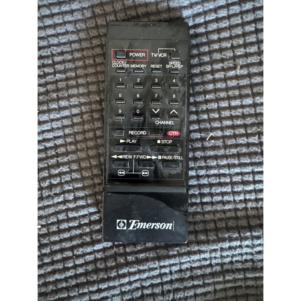Emerson VCR Remote Control VCR765 (Part No. 70-2118M) – Tested & Working